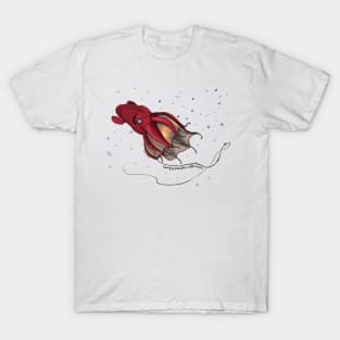 Vampire Squid-white T-Shirt